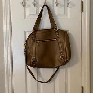 Coach Metallic Bronze satchel